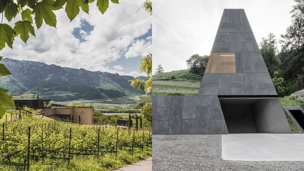Additional shots of modern wineries featuring distinctive, contemporary architecture.