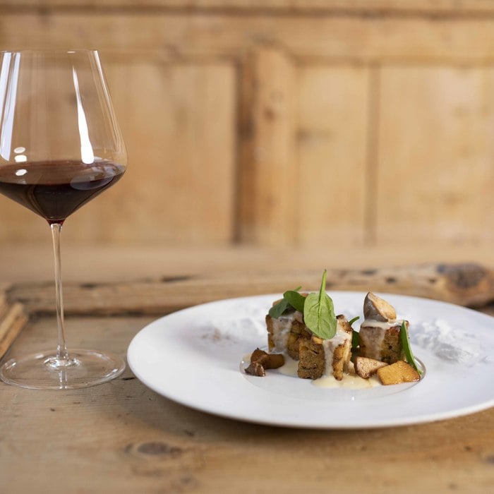 Souffléed herb dumplings with stuffed savoy cabbage ©IDM/Alto Adige Wine/Marion Lafogler